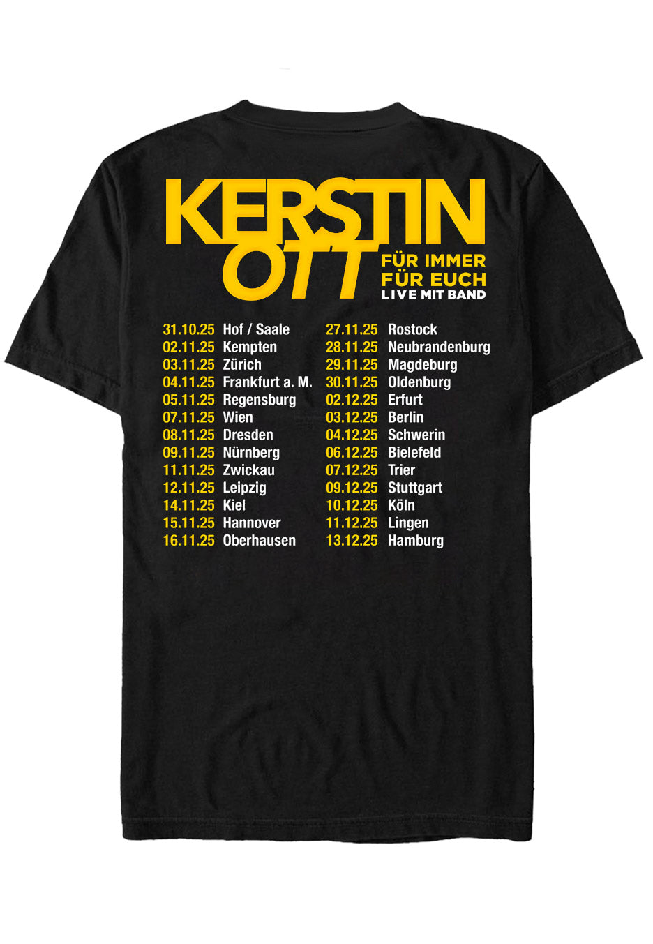 Kerstin Ott - Für Immer Für Euch 2025 Tour - T-Shirt | Neutral-Image