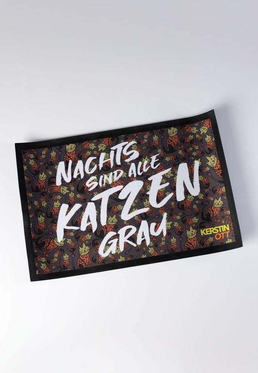 Kerstin Ott - Nachts Sind Alle Katzen Grau - Fussmatte | Neutral-Image