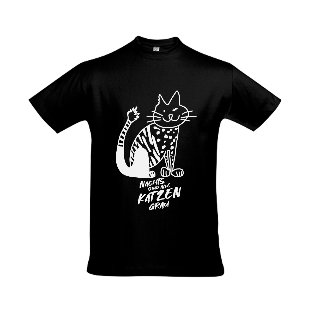 Kerstin Ott - T-Shirt Katze groß schwarz
