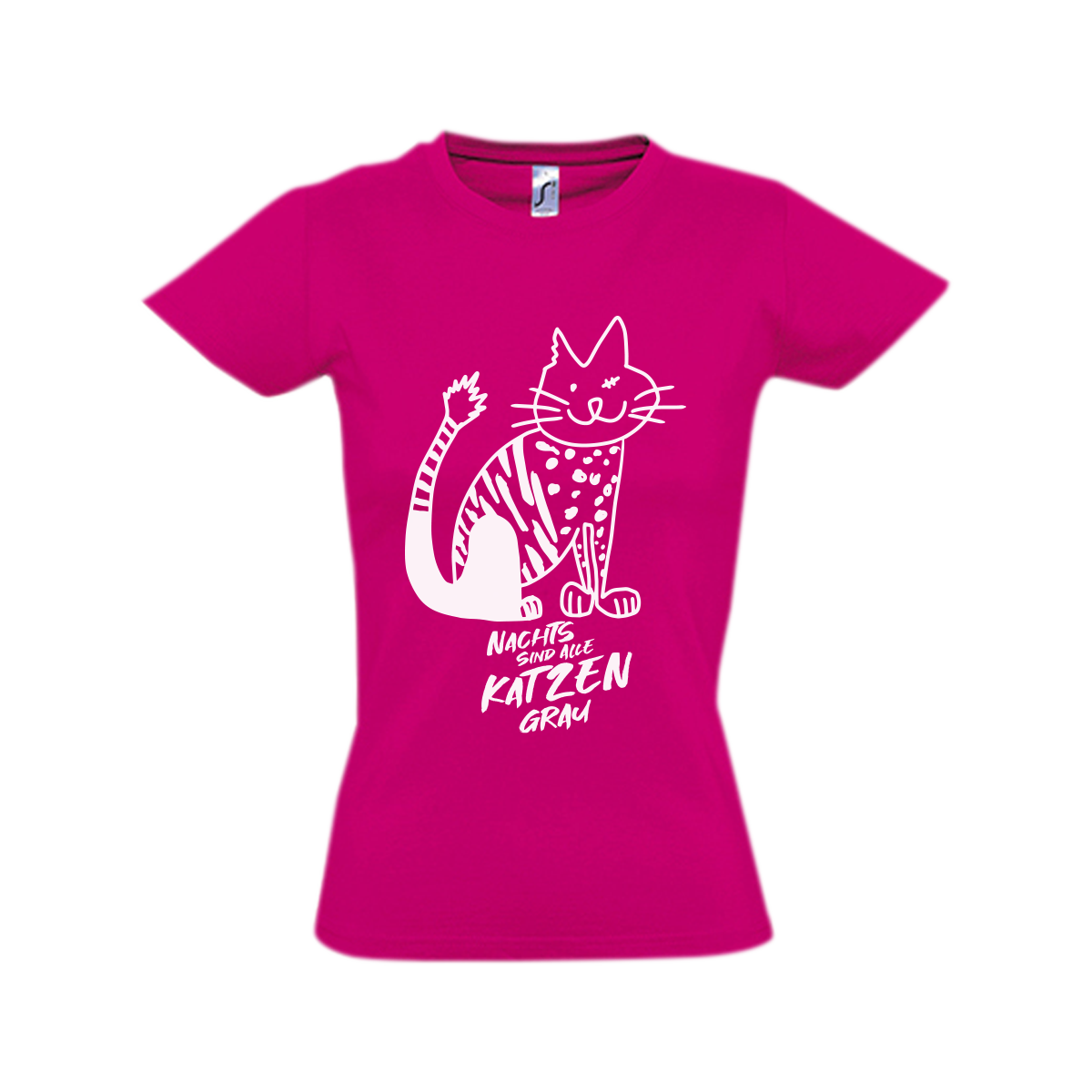 Kerstin Ott - T-Shirt Katze groß woman pink