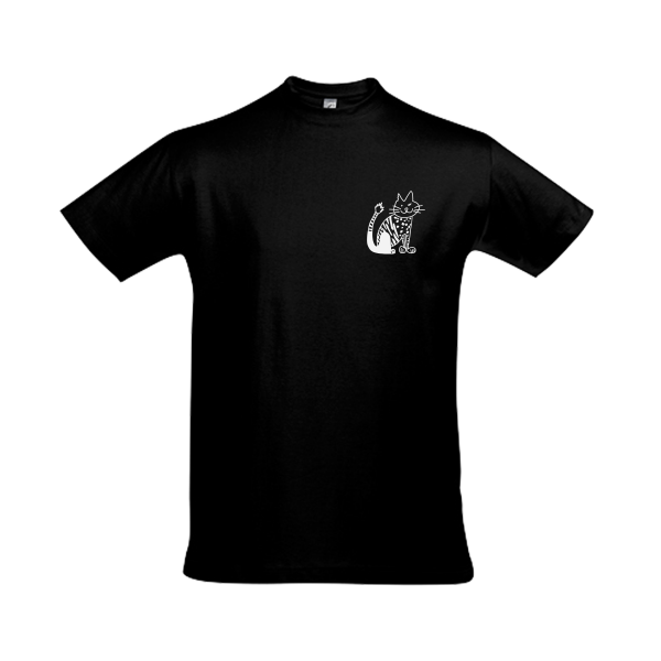 Kerstin Ott - T-Shirt Katze klein men schwarz