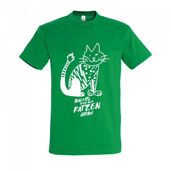 Kerstin Ott - T-Shirt Katze groß grün
