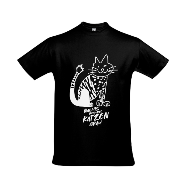 Kerstin Ott - T-Shirt Katze groß men schwarz